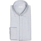 Seidensticker - Flanellen Overhemd - Zwart - Slim 1/1 Button-Down-kraag Ruit