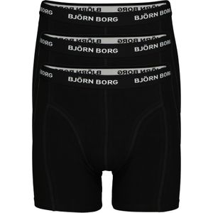 Bjorn Borg boxershorts Essential (3-pack), heren boxers normale lengte, zwart -  Maat: XXL