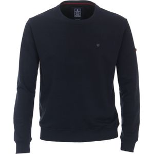 Redmond heren sweatshirt katoenmengsel, O-hals, blauw (middeldik)
