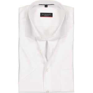ETERNA modern fit overhemd, niet doorschijnend twill met korte mouw, wit 48