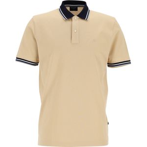 OLYMP Polo Casual, modern fit polo, beige -  Maat: XL
