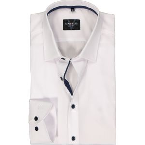 MARVELIS - Body Fit - Overhemd - Wit - Popeline