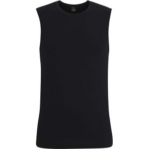 Gotzburg heren shirt mouwloos slim fit O-hals 95/5 (1-pack), heren ondershirt stretchkatoen, zwart -  Maat: L