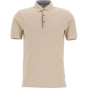 OLYMP Polo Level 5 Casual, slim fit polo, beige