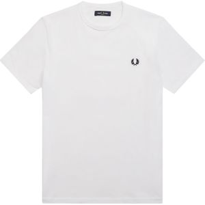Fred Perry Ringer regular fit T-shirt M3519, korte mouw O-hals, wit -  Maat: 3XL