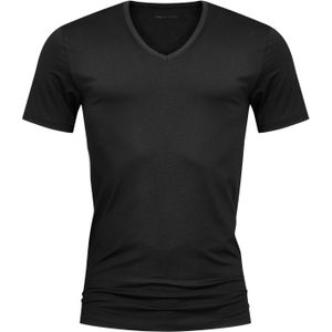 Mey Dry Cotton T-shirt (1-pack), heren T-shirt V-hals, zwart -  Maat: XXL