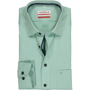 MARVELIS modern fit overhemd, mouwlengte 7, lichtgroen structuur (contrast) 46