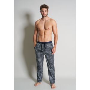 TOM TAILOR heren pyjama- of loungebroek, donkergroen geruit -  Maat: XXL