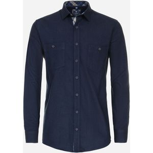 3 voor 99 | Redmond modern fit overhemd, popeline, blauw