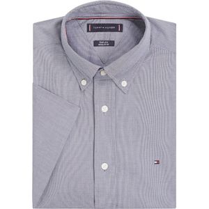 Tommy Hilfiger Flex Poplin Regular Fit Shirt, popeline, donkerblauw geruit