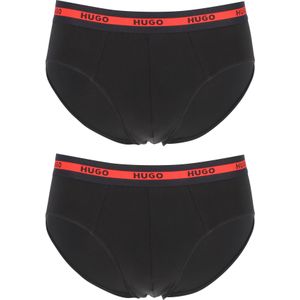 HUGO hipster briefs (2-pack), heren slips, zwart -  Maat: XL