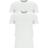 TEN CATE Basics men T-shirt (2-pack), heren T-shirts brede O-hals, wit -  Maat: L