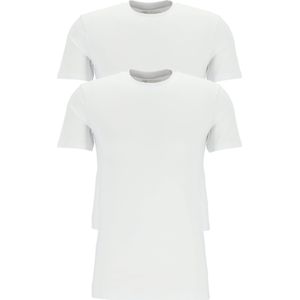 TEN CATE Basics men T-shirt (2-pack), heren T-shirts brede O-hals, wit -  Maat: XXL