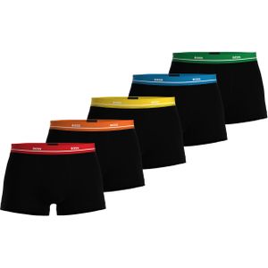 HUGO BOSS Essential trunks (5-pack), heren boxers kort, zwart -  Maat: S
