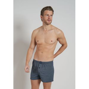 Ceceba heren boxershorts wijd model met gulp (2-pack), lichtblauw gestreept