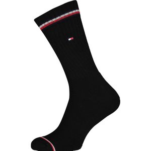 Tommy Hilfiger Iconic Sport Socks (2-pack), heren sportsokken katoen, zwart