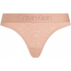 Calvin Klein dames thong (1-pack), string, beige -  Maat: M