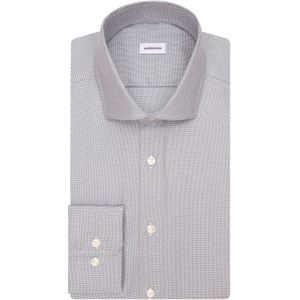 Seidensticker slim fit overhemd, mouwlengte 7, structuur, groen