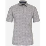 CASA MODA - Comfort Fit - Overhemd - Bruin Dessin - Korte Mouw