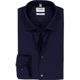OLYMP - Level 5 - Overhemd - Marine Blauw - Body Fit - Mouwlengte 7