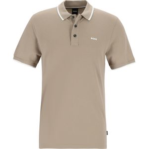 BOSS Parlay regular fit polo, pique, beige