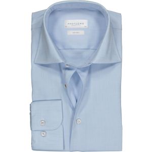 Profuomo regular fit overhemd, fine twill, lichtblauw 43
