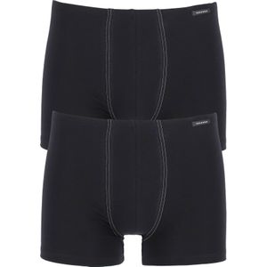 SCHIESSER Cotton Essentials shorts (2-pack), zwart -  Maat: XXL