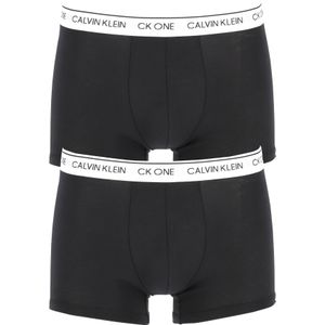 Calvin Klein CK ONE Cotton trunk (2-pack), heren boxer normale lengte, zwart