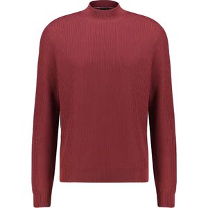 BOSS Derano regular fit trui wolmengsel, heren trui middeldik turtleneck, rood