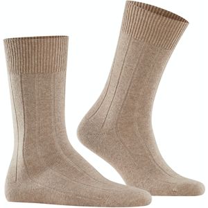 FALKE Lhasa Rib herensokken, bruin (nutmeg mel)