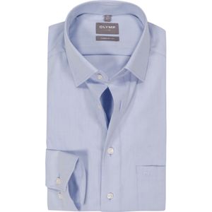 OLYMP - Overhemd - Lichtblauw - Poplin - Comfort Fit