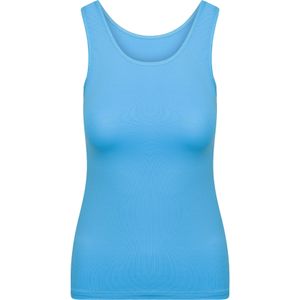 RJ Bodywear Pure Color dames top (1-pack), hemdje met brede banden, turquoise -  Maat: M