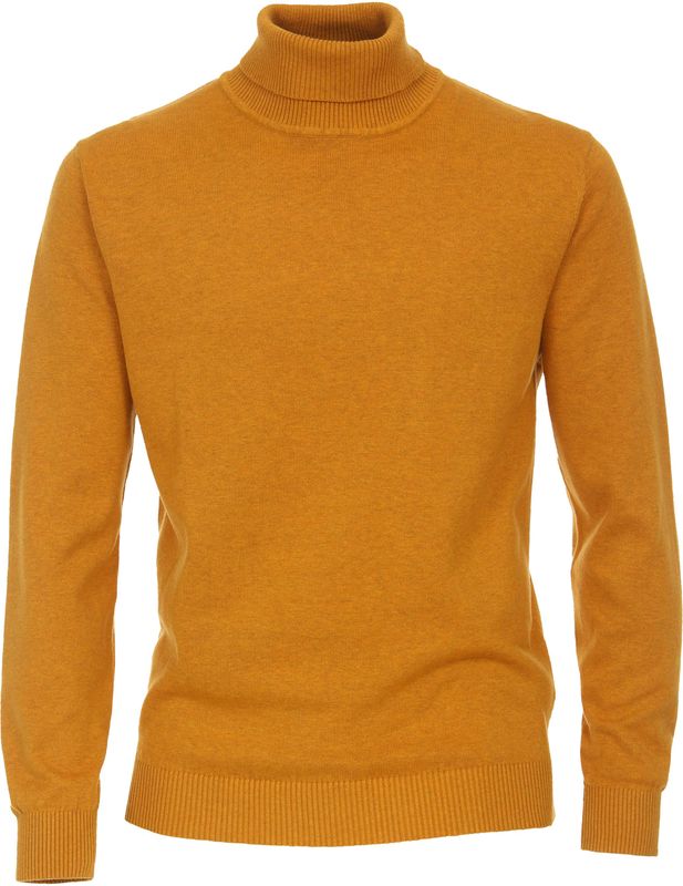 Redmond heren coltrui katoen, geel (middeldik)