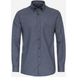 CASA MODA Sport comfort fit overhemd, twill, blauw dessin 39/40