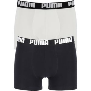 Puma Basic Boxer heren (2-pack), zwart en wit -  Maat: XL