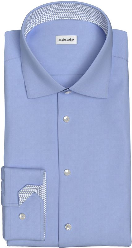 Seidensticker x-slim fit overhemd, popeline, blauw