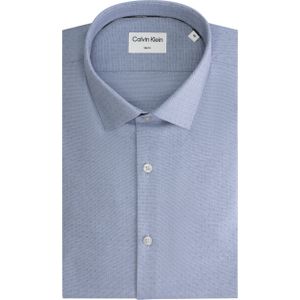 Calvin Klein slim fit overhemd, Non Iron Tonal Dobby Slim Shirt, lichtblauw 38