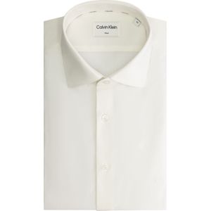 Calvin Klein modern fit overhemd, Thermo Tech Solid Fitted Shirt, wit 42