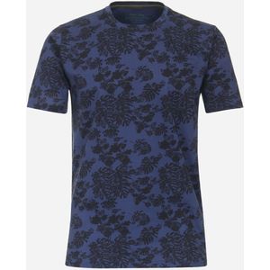 Redmond regular fit T-shirt, korte mouw O-hals, blauw (met print)