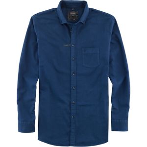 OLYMP Casual modern fit overhemd, structuur, marineblauw 53/54