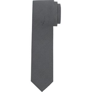 OLYMP smalle stropdas, grijs dessin -  Maat: One size