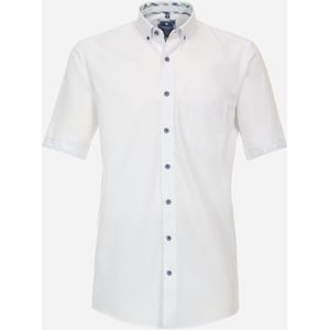 3 voor 99 | Redmond comfort fit overhemd, korte mouw, popeline, wit 43/44