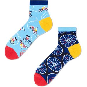 Many Mornings unisex hoge enkelsokken, The Bicycles Quarter