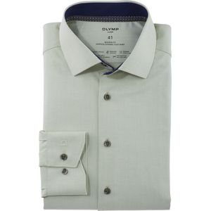 OLYMP Luxor 24/7 modern fit overhemd, twill, limoen