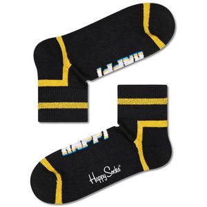 Happy Socks Happy Text 1/4 Crew Sock, sportieve unisex hoge enkelsokken - Unisex - Maat: 41-46