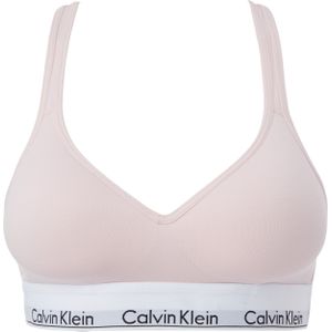 Calvin Klein dames Modern Cotton bralette top, met voorgevormde cups, licht roze -  Maat: L