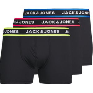 JACK & JONES Jacthom solid microfiber trunks (3-pack), heren boxers normale lengte, zwart -  Maat: M
