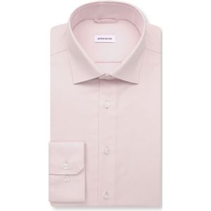 Seidensticker shaped fit overhemd, popeline, roze
