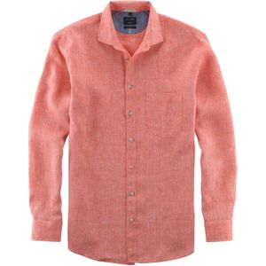OLYMP Casual modern fit overhemd, structuur, rood