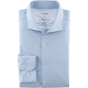 OLYMP 24/7 No. 6 Six super slim fit overhemd, tricot, bleu dessin